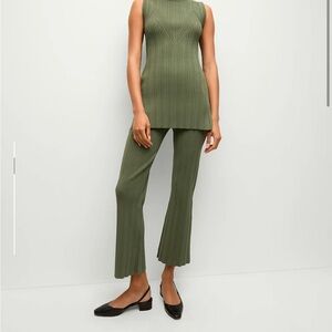 Veronica Beard Massaro Rib Knit Pant